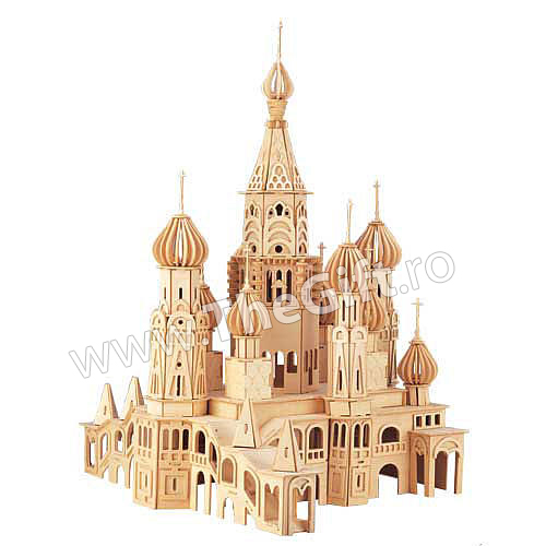 Puzzle 3D lemn - Biserica Spilled Blood din Sankt Petersburg
